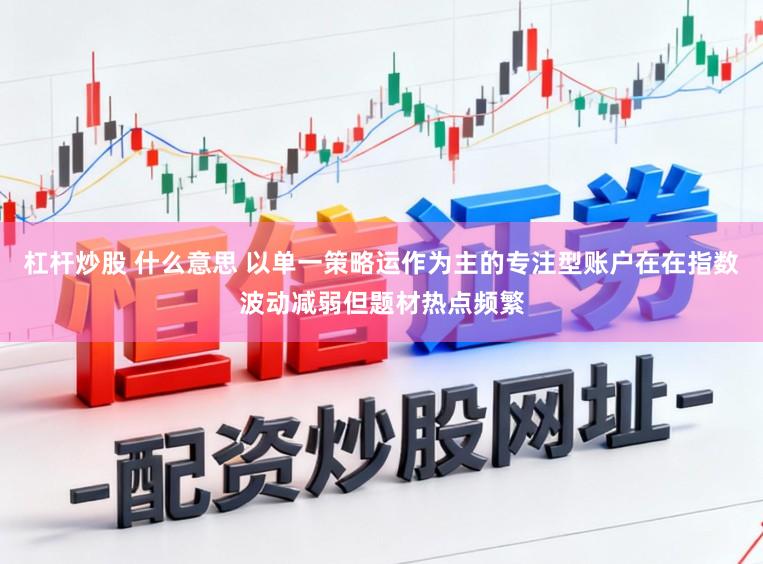 杠杆炒股 什么意思 以单一策略运作为主的专注型账户在在指数波动减弱但题材热点频繁