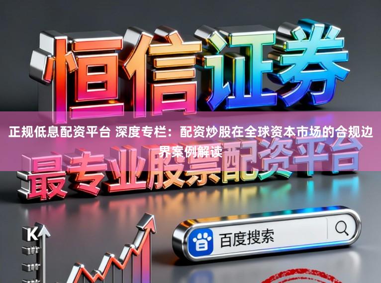 正规低息配资平台 深度专栏：配资炒股在全球资本市场的合规边界案例解读