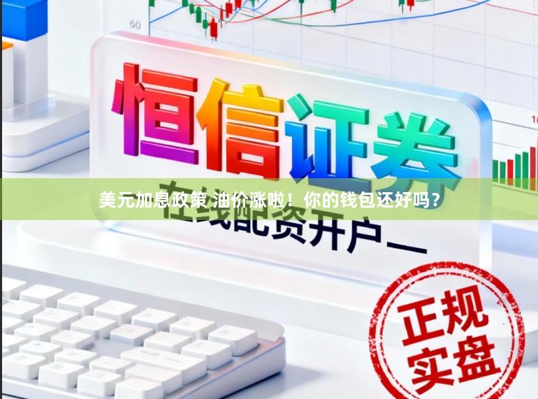 美元加息政策 油价涨啦！你的钱包还好吗？